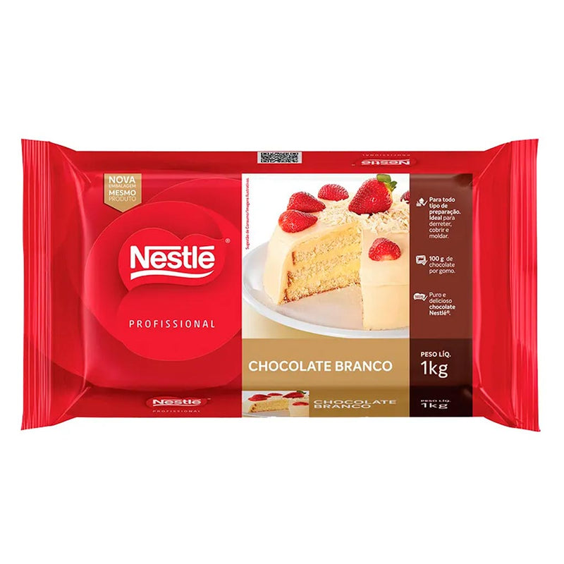 Barra de Chocolate Branco Marfim Nestlé 1kg