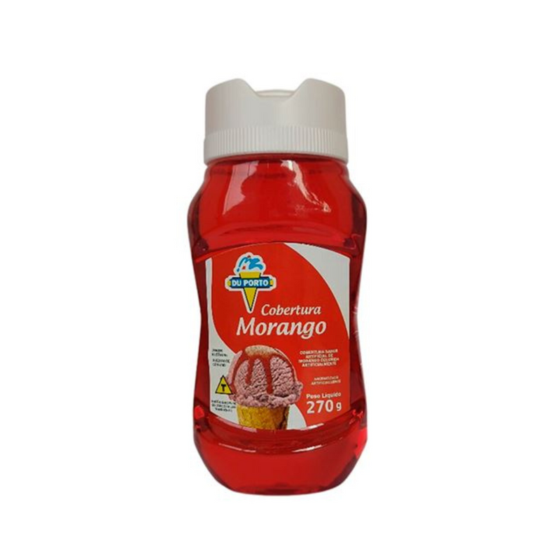 Cobertura de Sorvete Sabor Morango