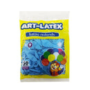 Balão Azul Claro Art Latex tamanho 9