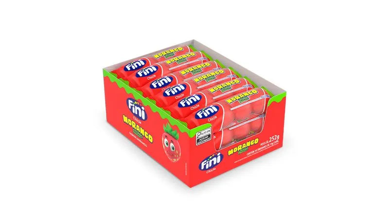 Fini Morango com 18 unidades de 14g (254g)