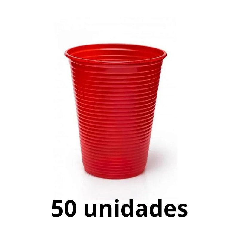 Copo Cor Vermelho 200 ml