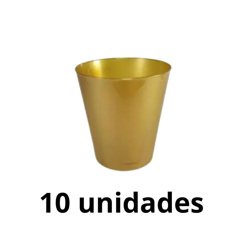 Copo Mousse Dourado 25ml Descarfest