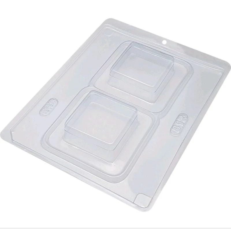 Forma De Acetato Pão De Mel Quadrado Com Silicone 115g (812) - BWB