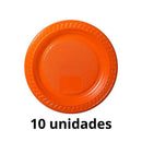 Prato Cor Laranja 15cm