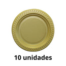 Prato Cor Dourado 15 cm