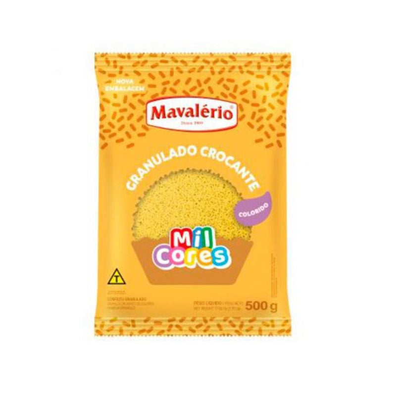 Granulado Amarelo Crocante Mavalério 500g