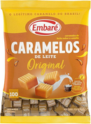 Bala De Caramelo De Leite Original Sabor Baunilha Embaré