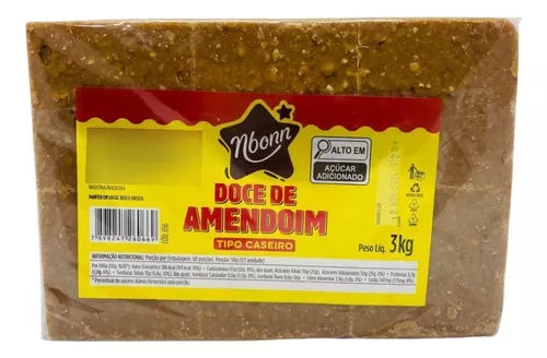 Doce de Amendoim Tipo Caseiro Mbonn 3Kg