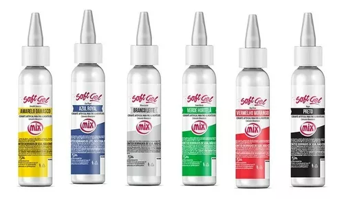 Corante Soft Gel Alimentício 6 Cores