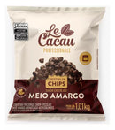Cobertura Chips Chocolate Maio Amargo LeCacau Professional 1,01kg