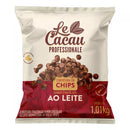 Chips Chocolate Forneáveis Ao Leite Cobertura Lecacau 1,01kg