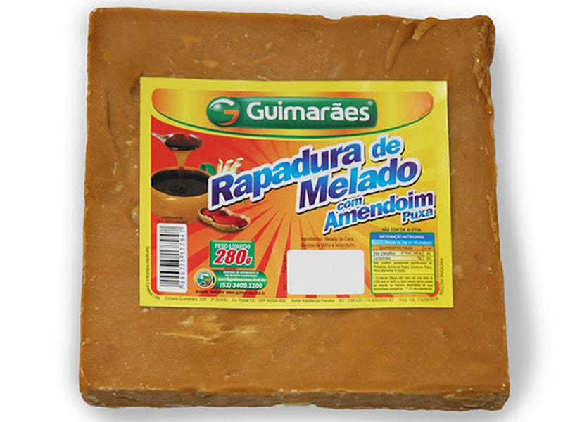 Rapadura de Melado com Amendoim Puxa Guimarães 280g