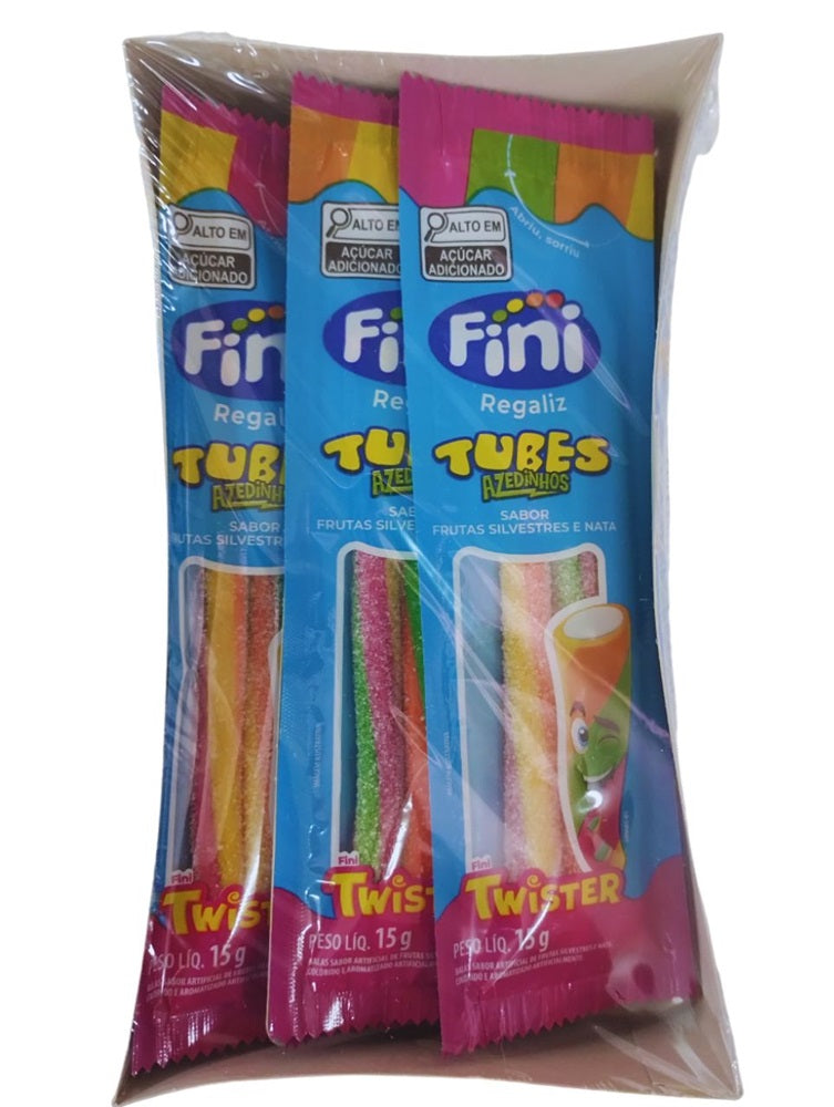 Fini Tubes Twister Azedinho - Display com 12 Unidades de 15g