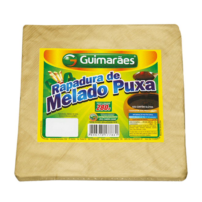 Rapadura de Melado Puxa Guimarães 280g