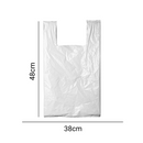 Sacola Plástica Branca - 100 unidades