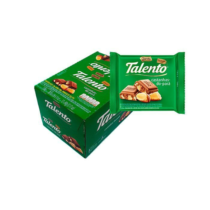Chocolate Talento Recheado Castanhas do Pará